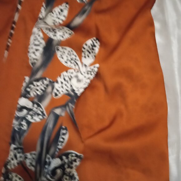 Chico reversible duster jacket sizeXL floral to animal-print w/side pockets boho - Picture 9 of 16